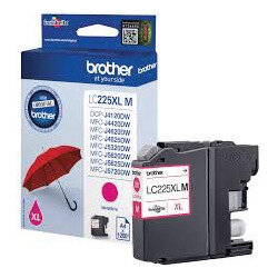 Brother inktcartridge, 1.200 pagina&#039;s, OEM LC-225XLM, magenta