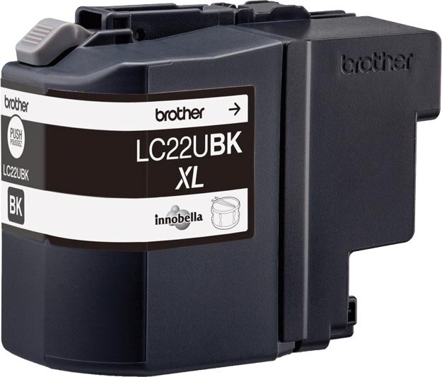 Brother inktcartridge, 2.400 pagina&#039;s, OEM LC-22UBK, zwart