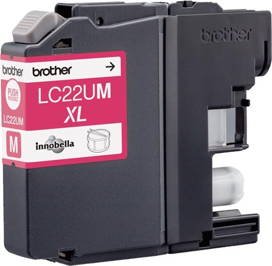 Brother inktcartridge, 1.200 pagina&#039;s, OEM LC-22UM, magenta