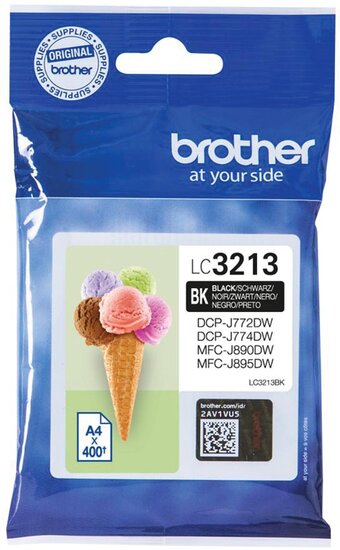 Brother inktcartridge, 400 pagina&#039;s, OEM LC-3213BK, zwart