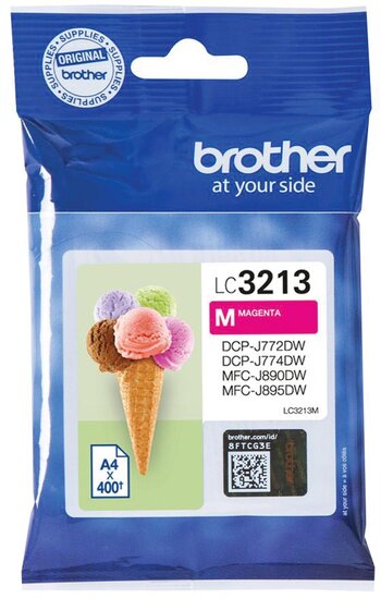 Brother inktcartridge, 400 pagina&#039;s, OEM LC-3213M, magenta