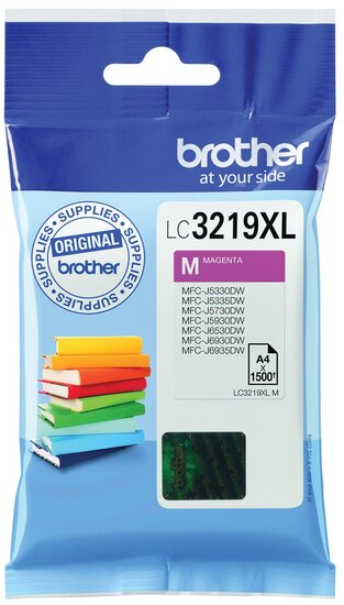 Brother inktcartridge, 1.500 pagina&#039;s, OEM LC-3219XLM, magenta