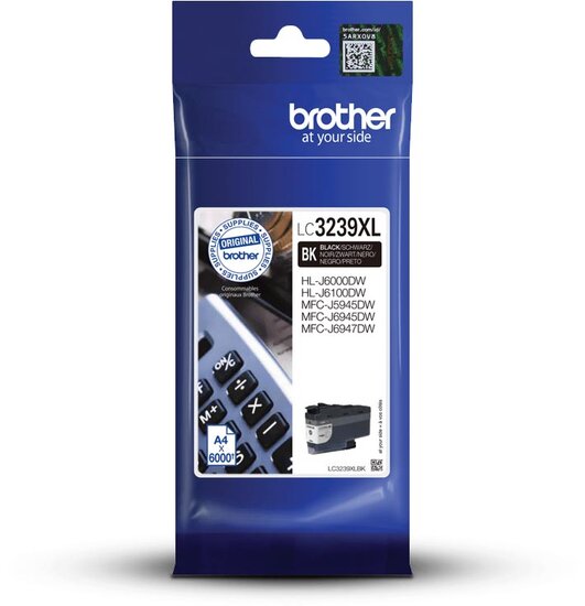 Brother inktcartridge, 6.000 pagina&#039;s, OEM LC-3239XLBK, zwart