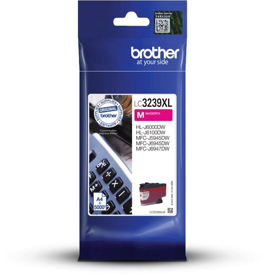 Brother inktcartridge, 5.000 pagina&#039;s, OEM LC-3239XLM, magenta