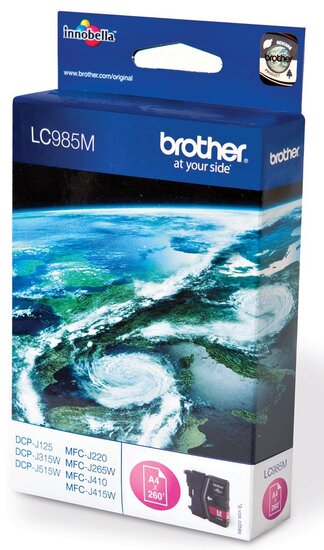 Brother inktcartridge, 260 pagina&#039;s, OEM LC-985M, magenta