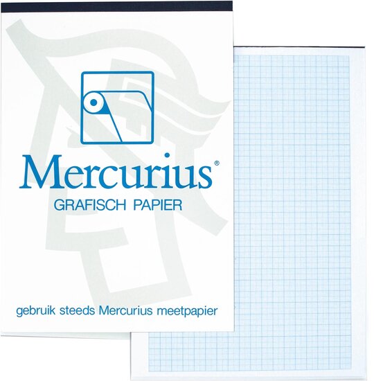 Mercurius millimeterpapier, ft A3, blok van 50 vel