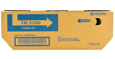 Kyocera Toner Kit TK3100 - 12500 pagina&#039;s - 1T02MS0NL0