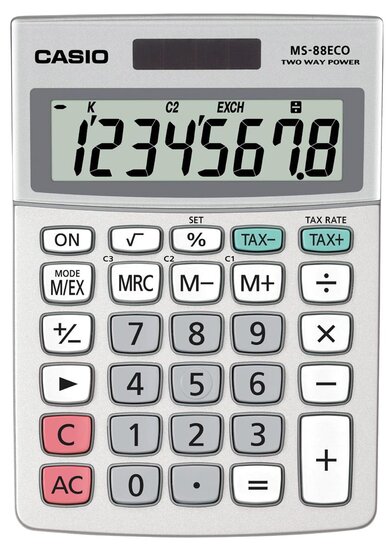 Casio bureaurekenmachine MS-88 ECO