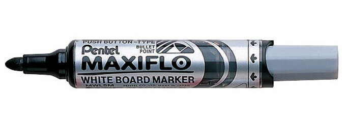 Pentel whiteboardmarker Maxiflo zwart