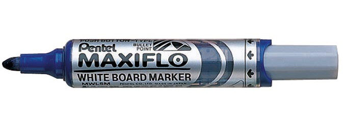 Pentel whiteboardmarker Maxiflo blauw