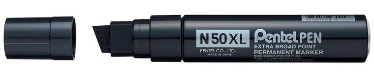 Pentel permanent marker Pen N50, brede punt, zwart