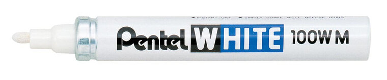 Pentel Paint Marker White schrijfpunt: 3,9 mm, schrijfbreedte: 3 mm