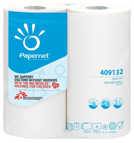 Papernet keukenrol Special, 2-laags, 48 vellen, pak van 2 rollen