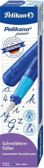 Pelikan Vulpen Pelikano Junior P67 voor rechtshandigen, blauw