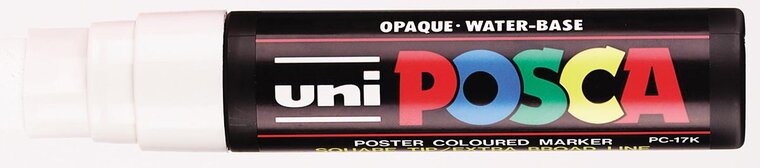 uni-ball Paint Marker op waterbasis Posca PC-17K wit