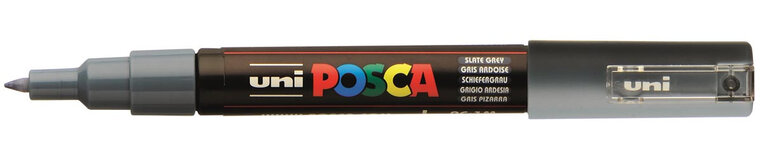 Uni POSCA paintmarker PC-1MC, 0,7 mm, leigrijs