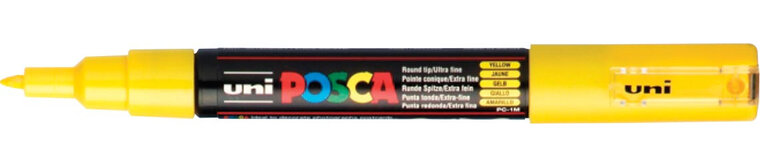 Uni POSCA paintmarker PC-1MC, 0,7 mm, geel