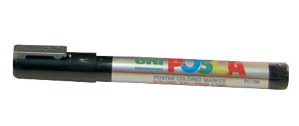 uni-ball Paint Marker op waterbasis Posca PC-3M zilver