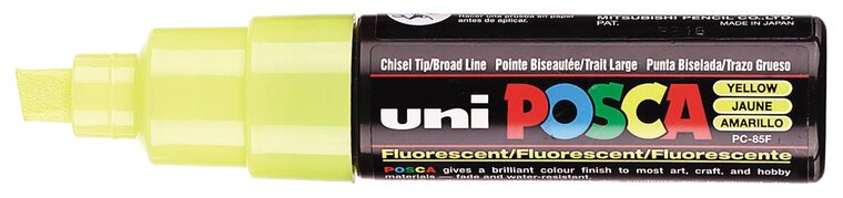 uni-ball Paint Marker op waterbasis Posca PC-8K fluo geel