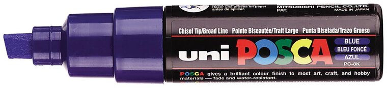 uni-ball Paint Marker op waterbasis Posca PC-8K donkerblauw