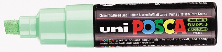 uni-ball Paint Marker op waterbasis Posca PC-8K lichtgroen