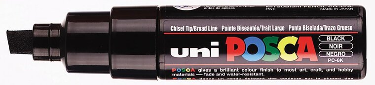 uni-ball Paint Marker op waterbasis Posca PC-8K zwart