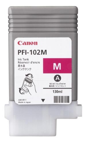 Canon inktcartridge PFI-102M, 130 ml, OEM 0897B001, magenta