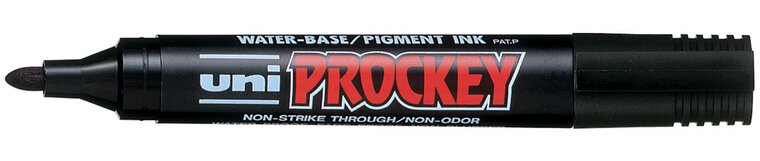 Uni PROCKEY permanent marker PM-122, 1,8 - 2,2 mm, zwart