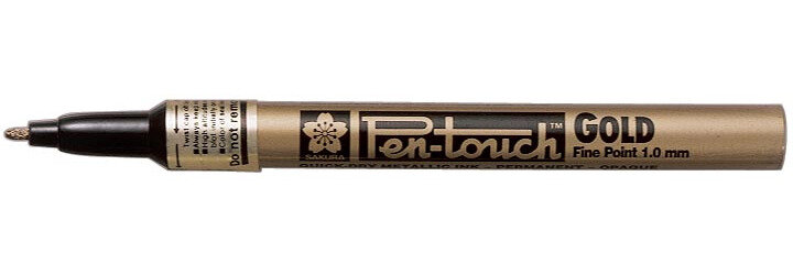 Sakura paint Marker Pen-Touch punt van 1 mm, goud