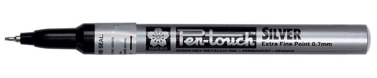 Sakura paint Marker Pen-Touch punt van 0,7 mm, zilver