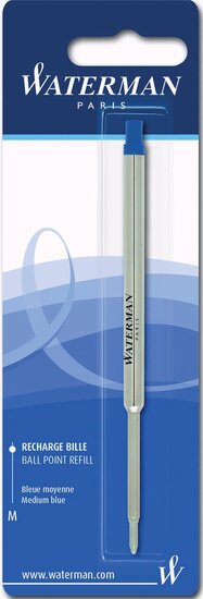 Waterman vulling voor balpen medium, blauw, op blister