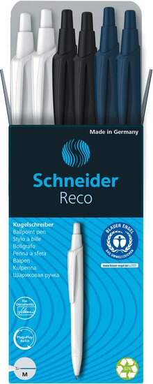 Schneider Reco balpen, 6 stuks, assorti