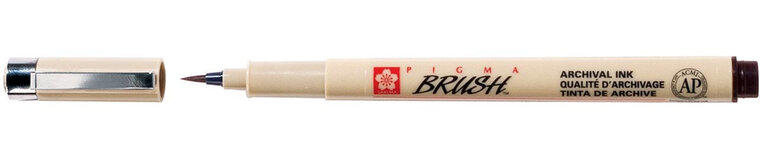 Sakura bruhspen Pigma Brush, zwart