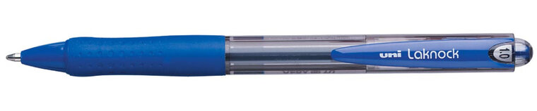 Uni-ball balpennen Laknock schrijfbreedte 0,4 mm, schrijfpunt: 1 mm, medium punt, blauw