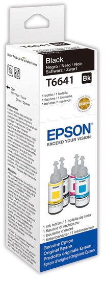 Epson inktfles T664, 4.000 pagina&#039;s, OEM C13T664140, zwart