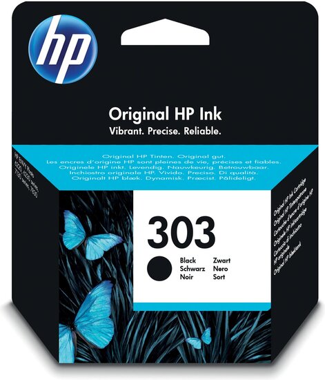 HP inktcartridge 303, 200 pagina&#039;s, OEM T6N02AE, zwart