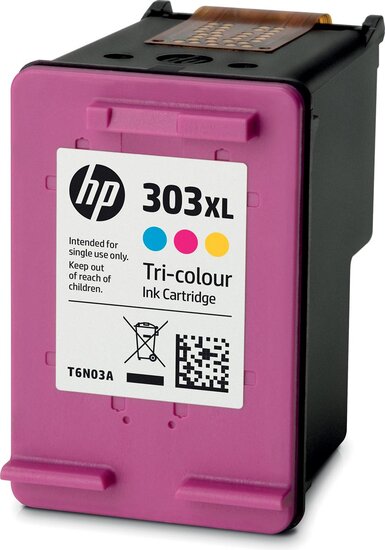 HP inktcartridge 303XL, 415 pagina&#039;s, OEM T6N03AE, 3 kleuren