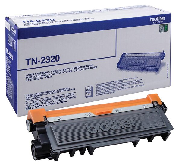 Brother toner, 2.600 pagina&#039;s, OEM TN-2320, zwart