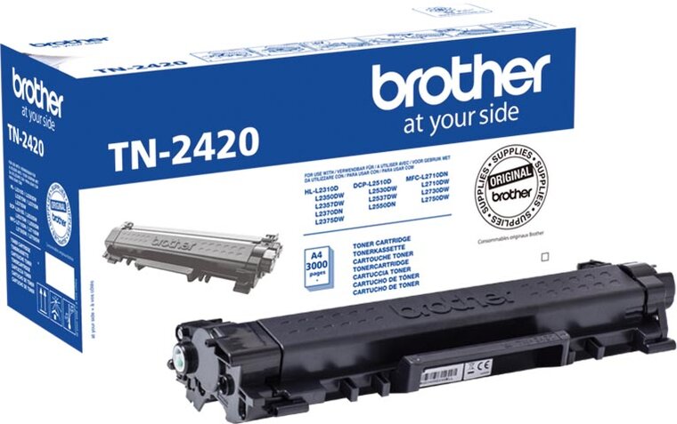 Brother toner, 3.000 pagina&#039;s, OEM TN-2420, zwart