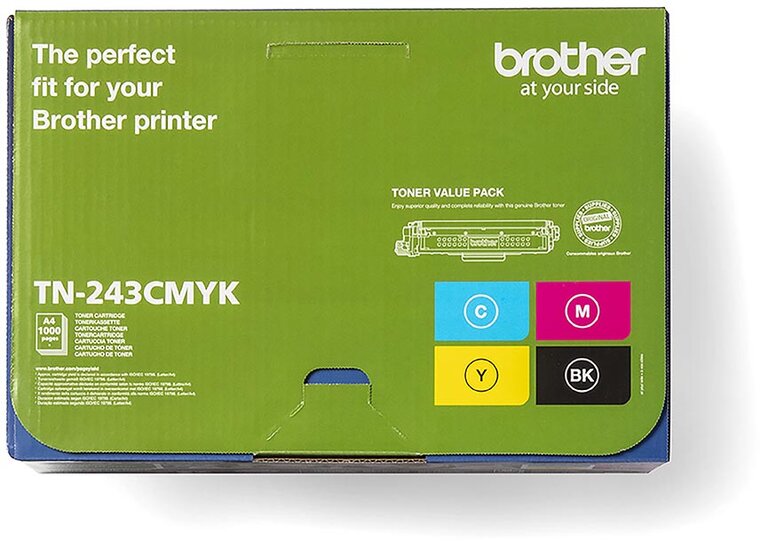 Brother toner, 1.000 pagina&#039;s, OEM TN-243CMYK, 4 kleuren