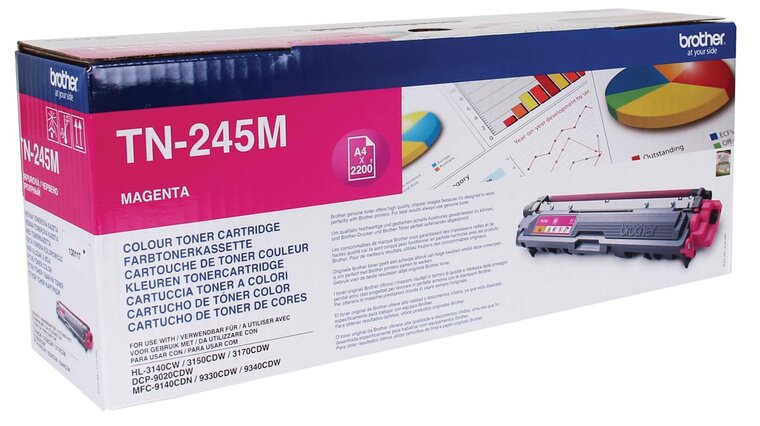 Brother toner, 2.200 pagina&#039;s, OEM TN-245M, magenta