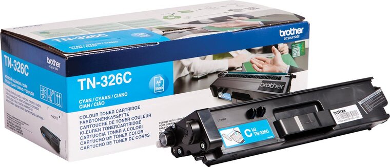 Brother toner, 3.500 pagina&#039;s, OEM TN-326C, cyaan