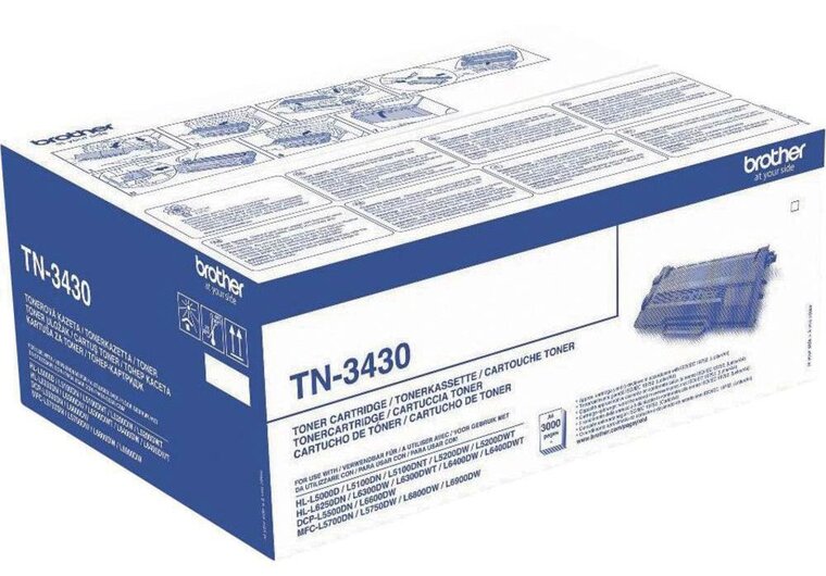 Brother toner, 3.000 pagina&#039;s, OEM TN-3430, zwart