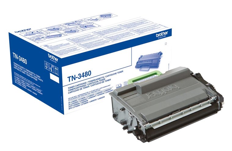 Brother toner, 8.000 pagina&#039;s, OEM TN-3480, zwart