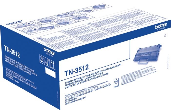 Brother toner, 12.000 pagina&#039;s, OEM TN-3512, zwart