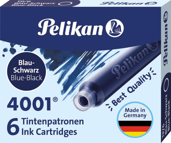 Pelikan inktpatronen 4001 blauw-zwart