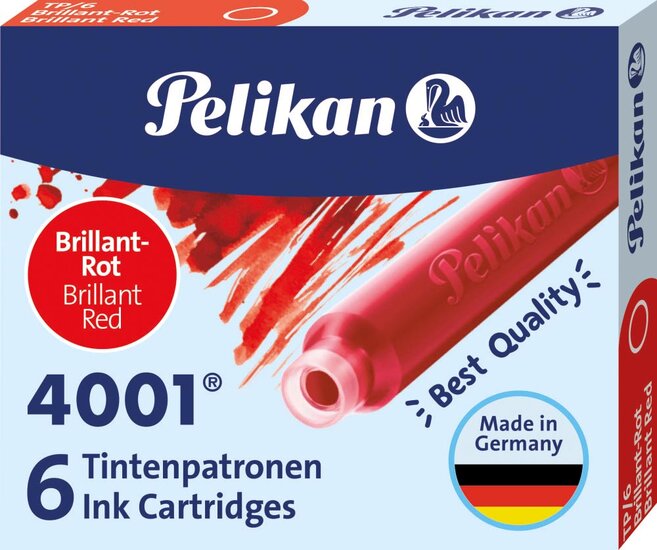 Pelikan inktpatronen 4001 rood