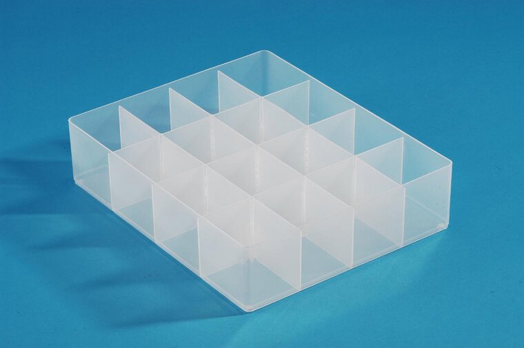 Really Useful Box, divider met 16 vakjes, transparant