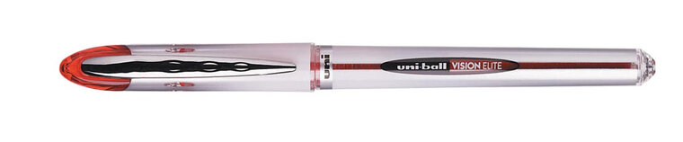 Uni Ball Vision Elite 200 roller, schrijfbreedte 0,6 mm, punt 0,8 mm, rood