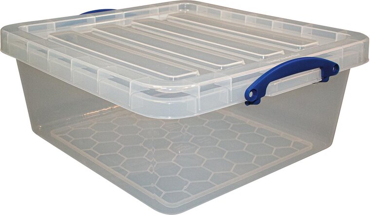 Really Useful Box opbergdoos 31,5 l, nestbaar, transparant